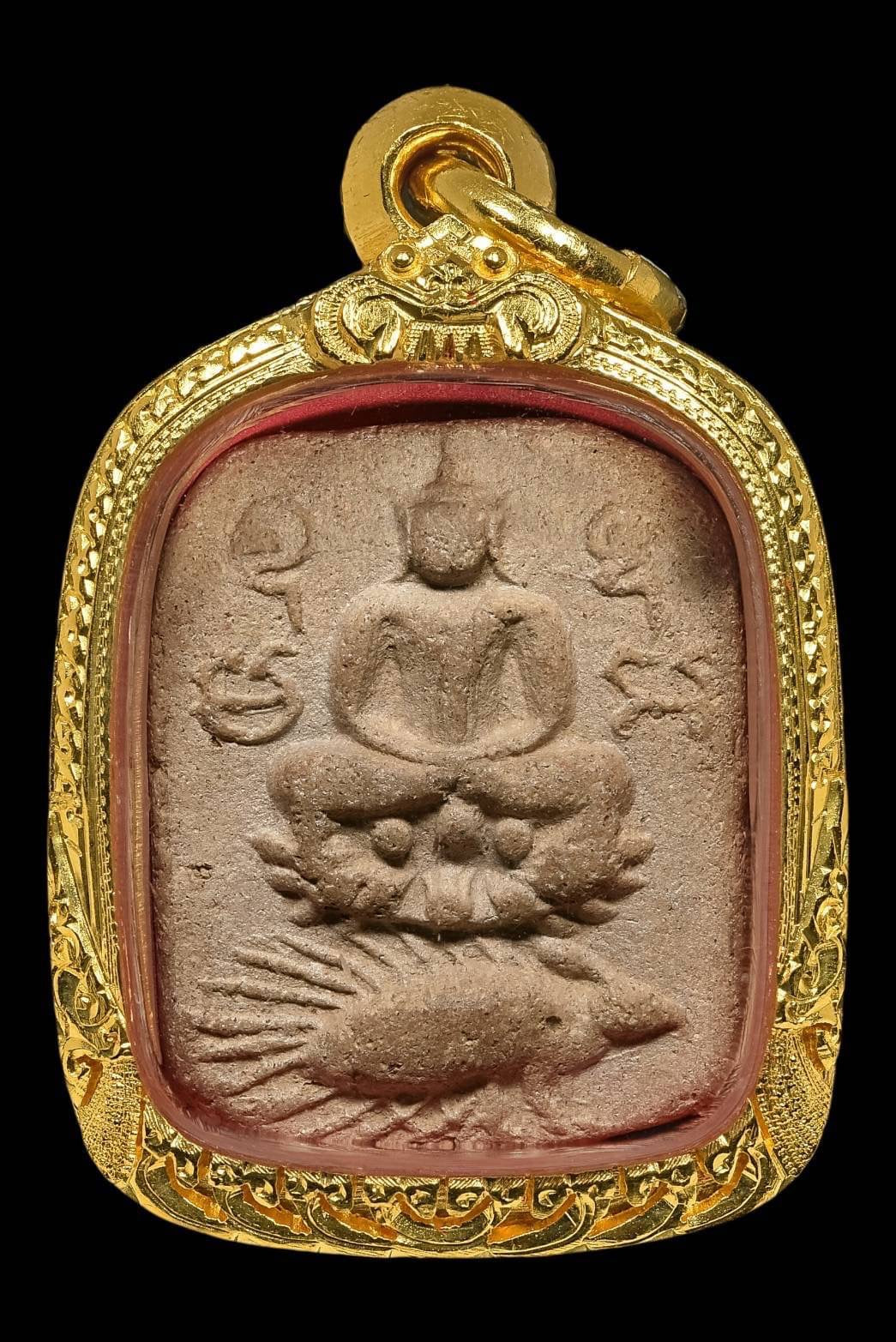 Somdej With Porcupine , The Wealth Amulet in Life . Luang Phor Parn Wat Bang Nong Pho