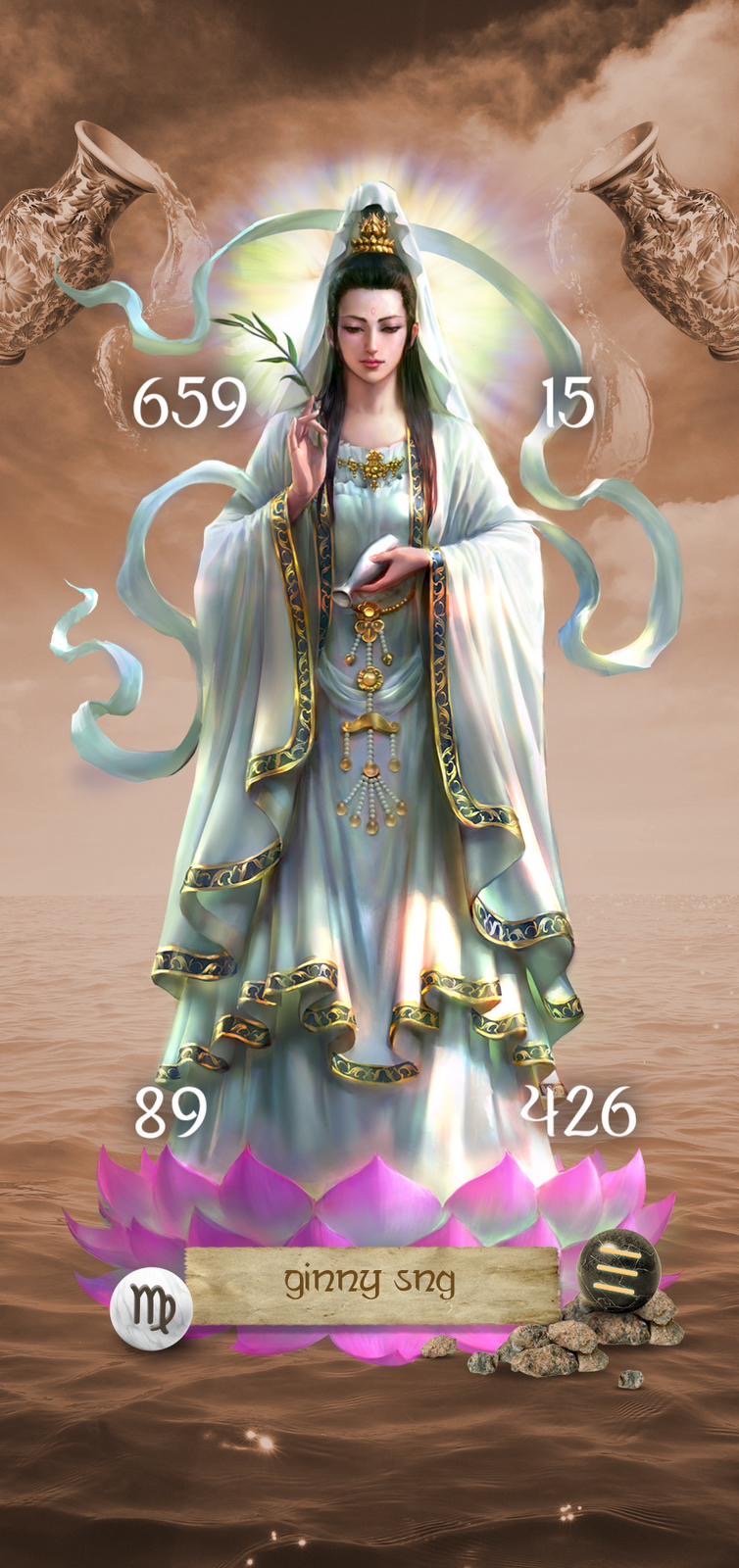 ❤️LOVING KINDNESS❤️Expert astrologists in Thailand have collaborated to create a special digital wallpaper for all phone models, featuring a customized image of GUANYIN BODHISATTVA