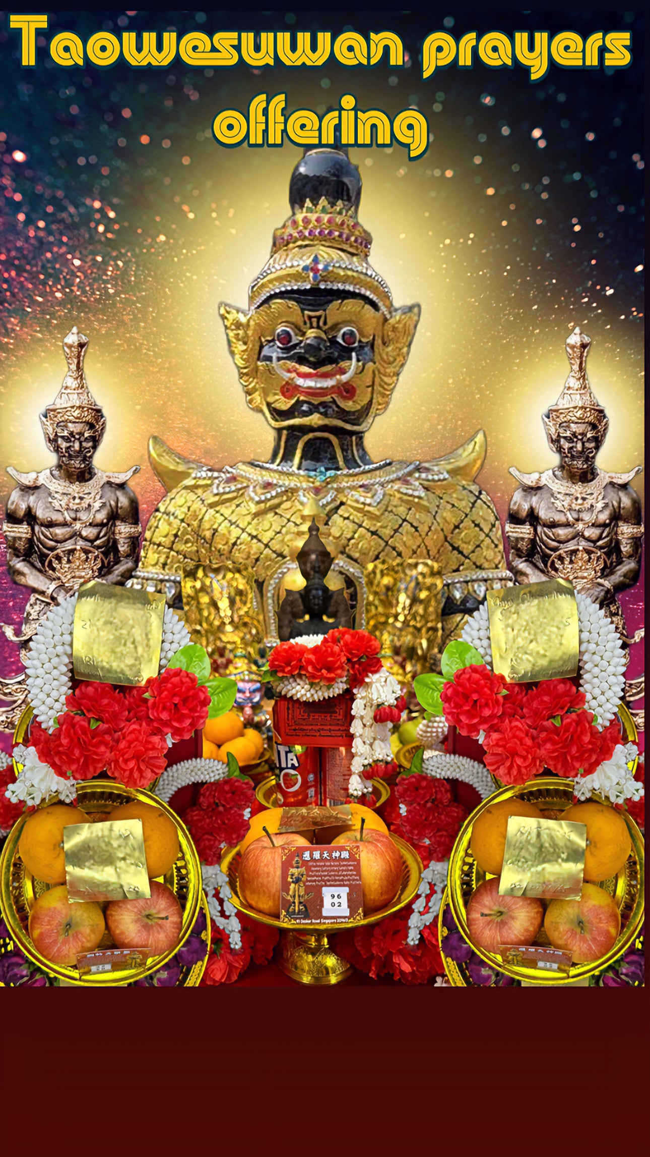 Experience the powerful blessings of Prayers On Behalf, Taowesuwan of 91 Desker Road. Renowned for its ability to fulfill wishes, express gratitude, and provide protection. Unlock the potential of these prayers and invite positivity into your life.